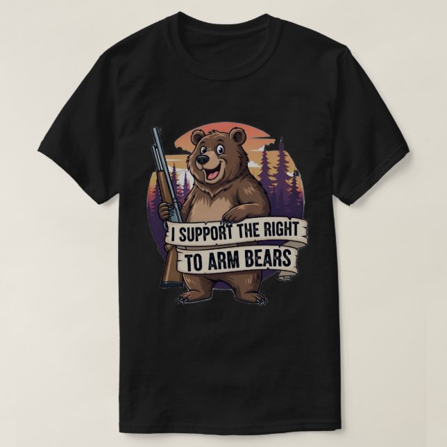 T-Shirt I levererar högerna till arm björnar (Design framsida)