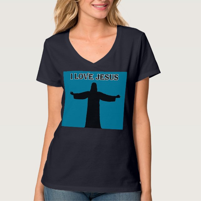 T-Shirt   i love jesus (Framsida)