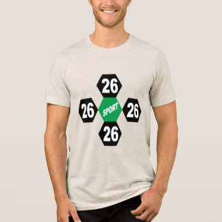 T-Shirt i tri-blend havre DESIGN SPORT 26