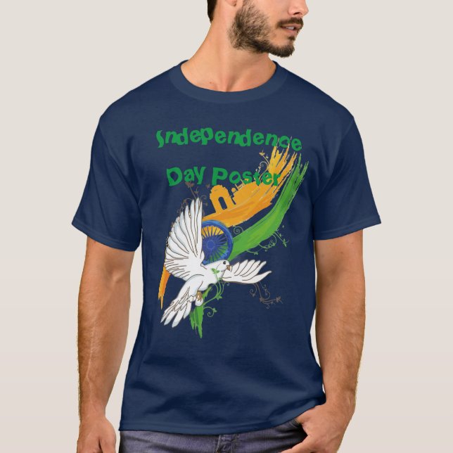 T-Shirt Indian Independence day Poster  (Framsida)