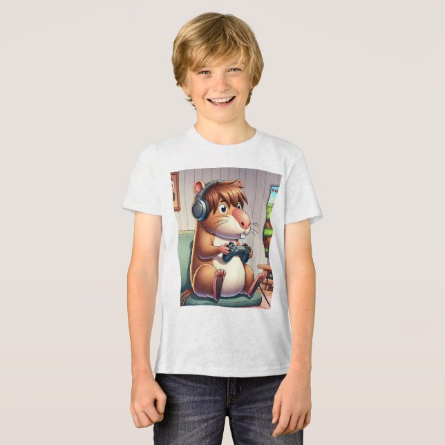 T-Shirt Infantil Clássica Gildan® 5000B – Capivara (Framsida Full)