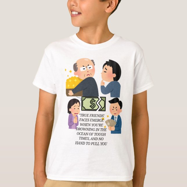 T-shirt, inga pengar ingen relation,inga vänner,in t shirt (Framsida)