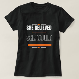 T-Shirt | Inspirerande Citat Svart Tröja Present