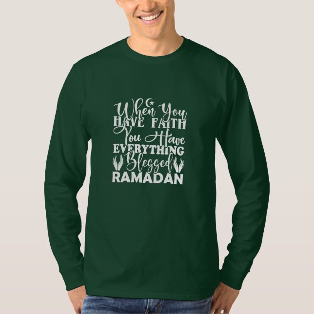 T-Shirt-Inspirerande Ramadan-citat T-Shirt (Framsida)