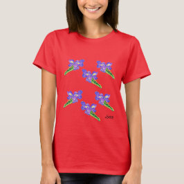 T-shirt : Irisblommor