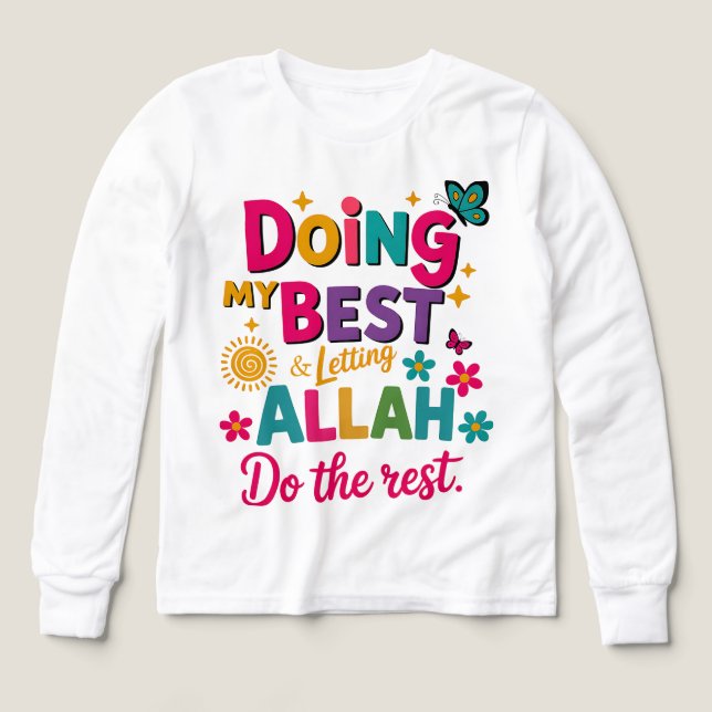T-Shirt-Islamic Kids Clothing T Shirt (Design framsida)