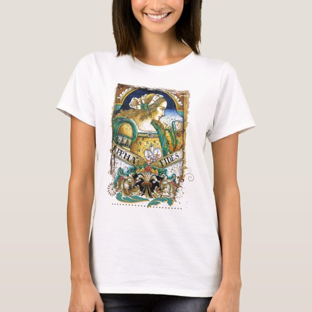 T-Shirt Italienska Renaissancen Girl (Framsida)