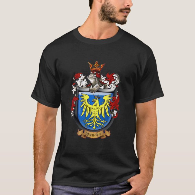 T-shirt, jackande av arm, Sanchez, heraldry  T Shirt (Framsida)