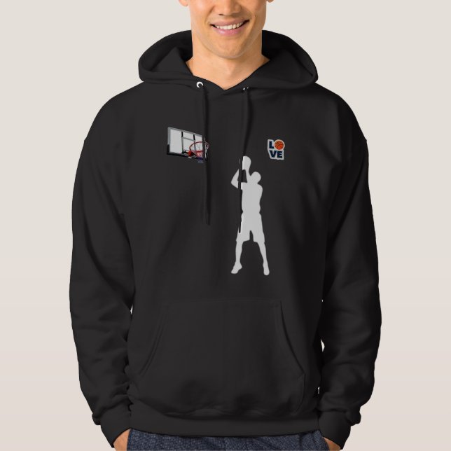 T-Shirt Jag❤ Basketboll  Hoodie (Framsida)