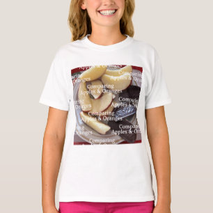 T-Shirt Jämföra Äpplen och Apelsiner