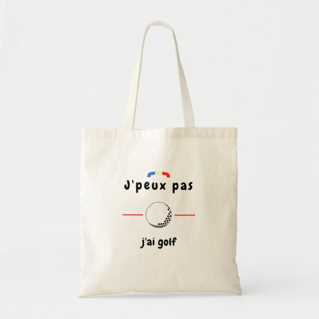 T-shirt Je peux pas j'ai Golf Tygkasse (Framsidan)