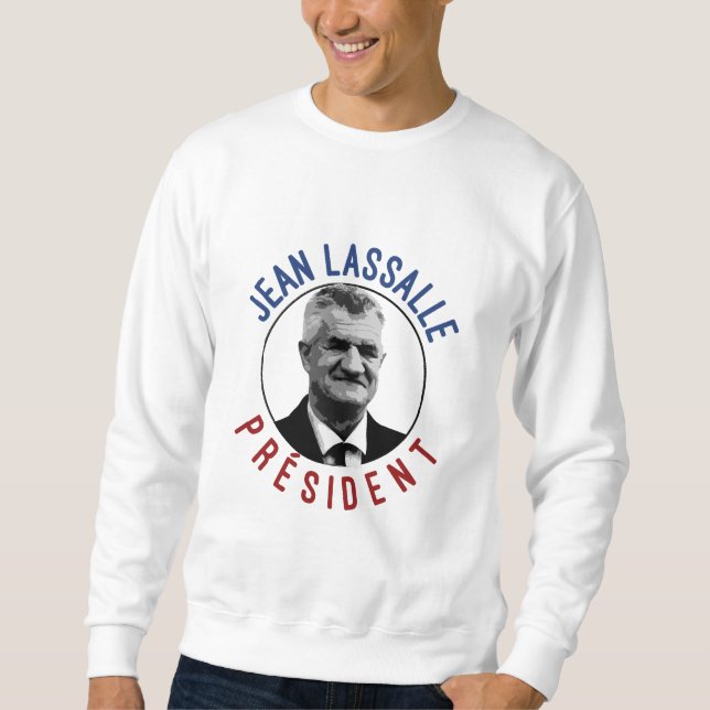 T-shirt Jean Lassalle Président 2022 Lång Ärmad Tröja (Framsida)