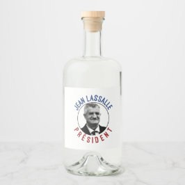 T-shirt Jean Lassalle Président 2022 Spritflaskor Etikett