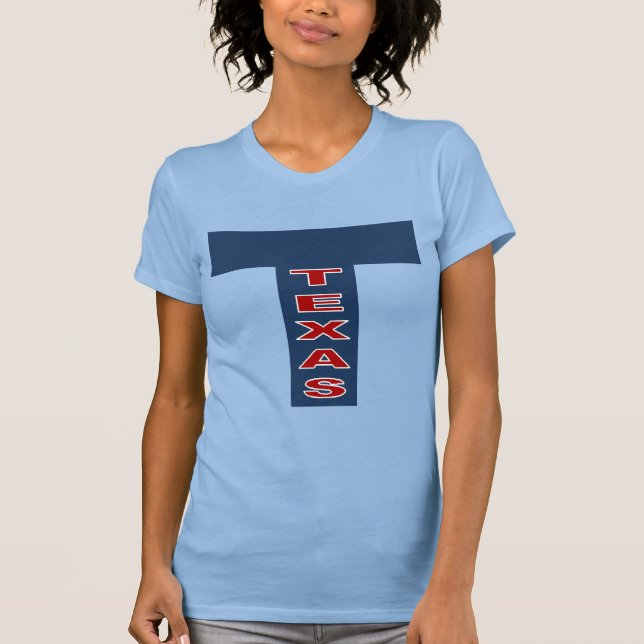 T-shirt jersey fin bleu ciel  TEXAS (Framsida)