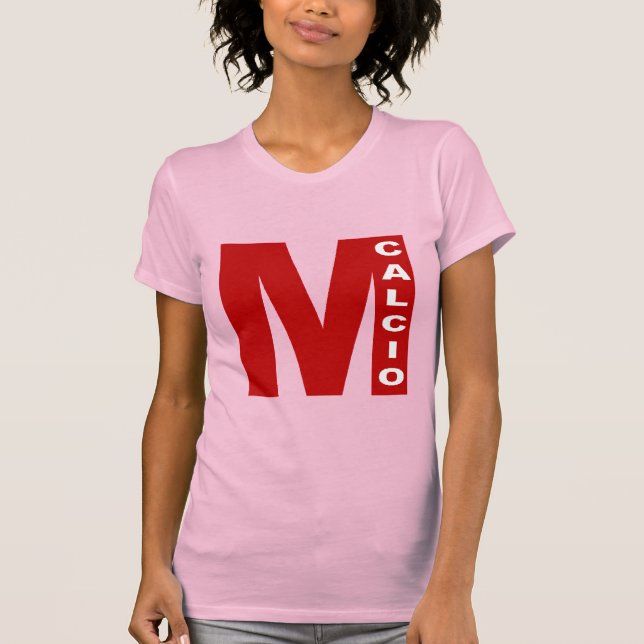 T-shirt jersey fin  rose   MILANO   CALCIO (Framsida)