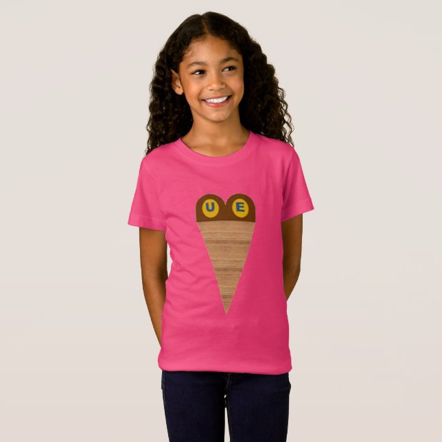 T-shirt jersey rose  GLACES  UE (Hel framsida)