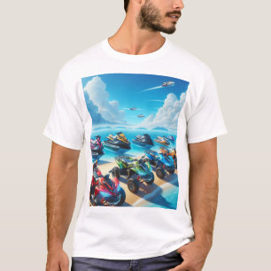 T-Shirt Jet Skis Waverunners och fyrhjulingar Str