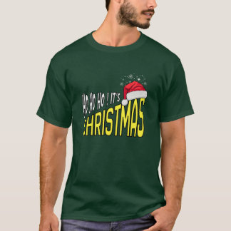 T-Shirt: Jippie! Det är jul (grön) T Shirt
