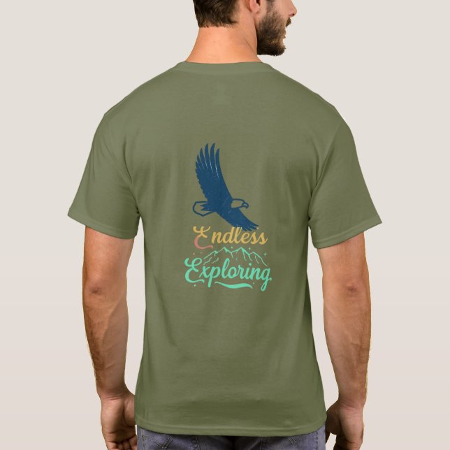 T-Shirt Journey Obundet: "Endless Exploring" back (Baksida)