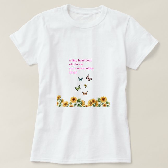 T- Shirt "Joy of a New Beginning" T Shirt (Design framsida)