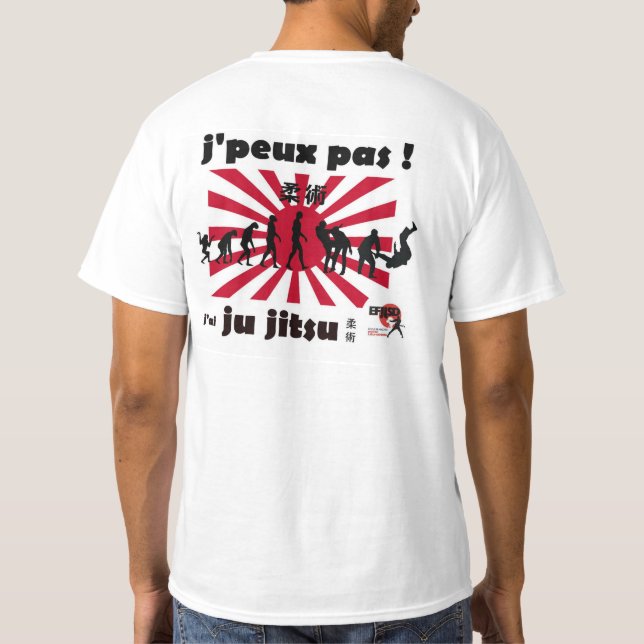 T-shirt j'peux pas j'ai jujitsu (Baksida)