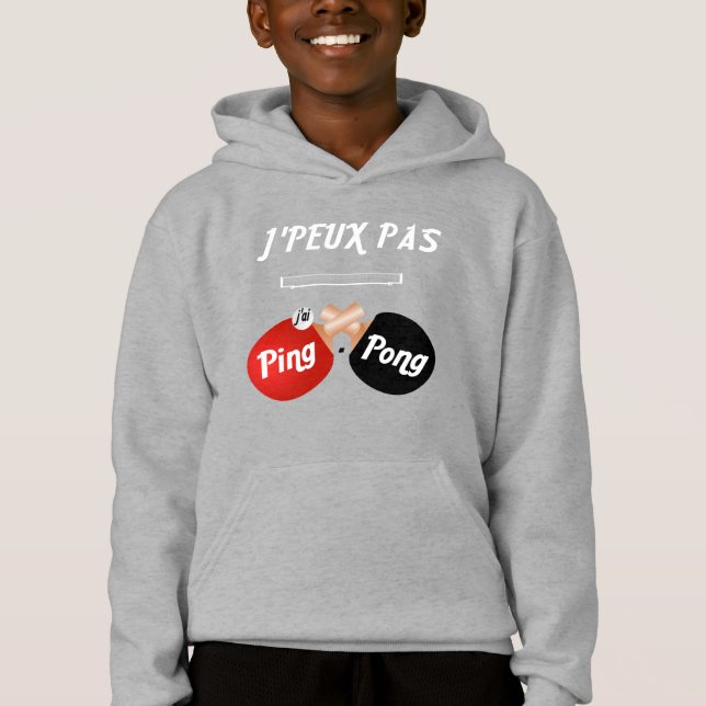 T-shirt  J'peux pas j'ai ping-pong (Framsida)
