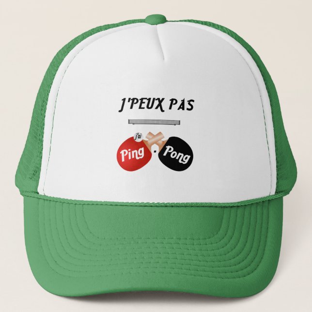 T-shirt  J'peux pas j'ai ping-pong Keps (Framsida)