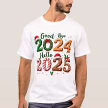 T-Shirt-julen Adjö 2024 Hej 2025