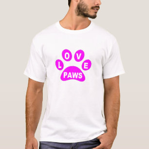 T-Shirt Kärlek Tassar om Tassar Rosa