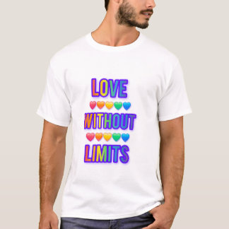 T-Shirt kärlek utan gränser. Alla hjärtans dag 💕
