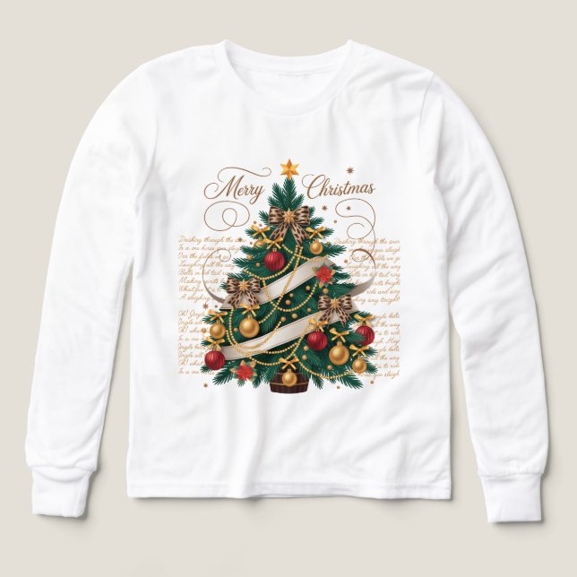 T-Shirt-Kids Merry Christmas T Shirt (Design framsida)