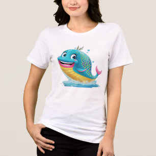 T-shirt/Krokodil Valfisk logotyp design T Shirt