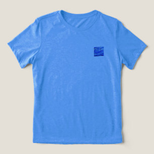 T-Shirt KVINNLIG BELLA TRI COOL BLÅ DESIGN 