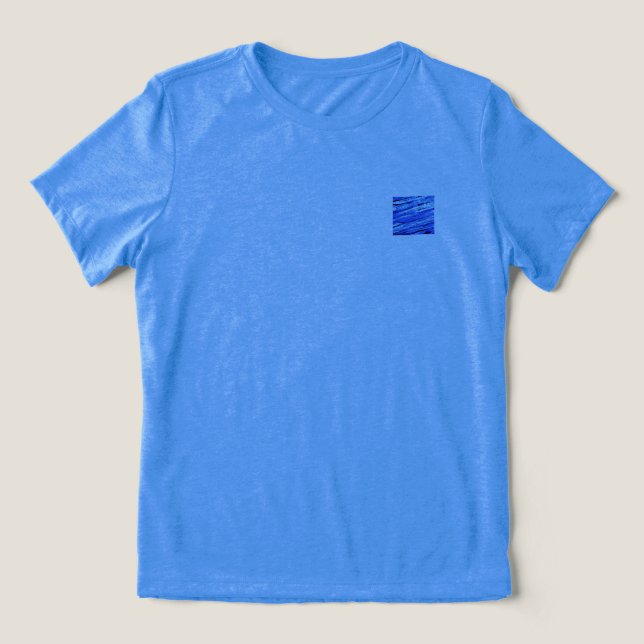T-Shirt KVINNLIG BELLA TRI COOL BLÅ DESIGN  (Design Framsida)