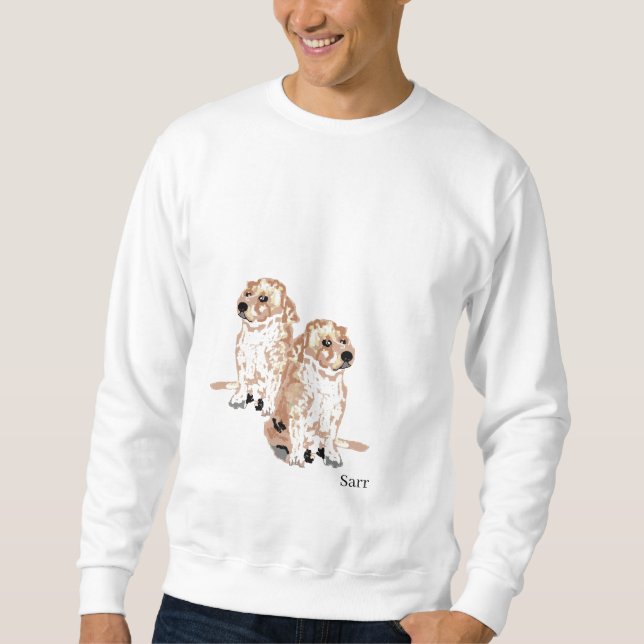 T-Shirt : Labrador Retriever Lång Ärmad Tröja (Framsida)