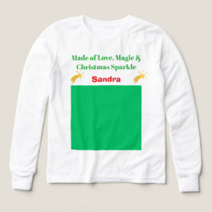 T-Shirt-Ladda upp ditt foto & namn Xmas T-Shirt