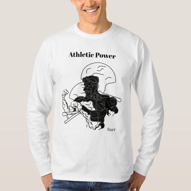 T-Shirt-Långärmad: Athletic Power T Shirt (Framsida)