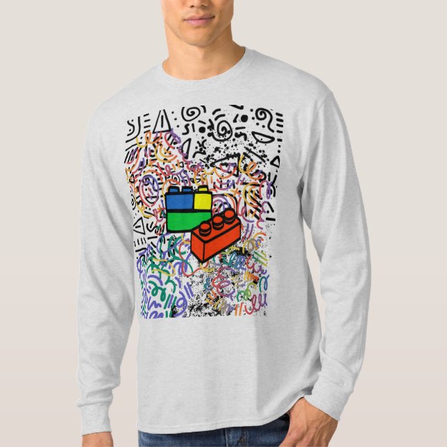 T-Shirt-långärmad grått T Shirt (Framsida)