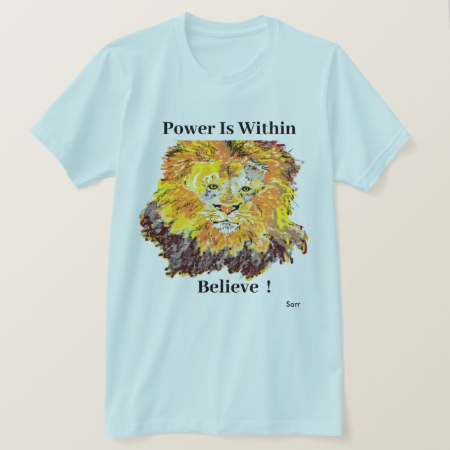 T-Shirt Lejon  : Kraft  (Design framsida)