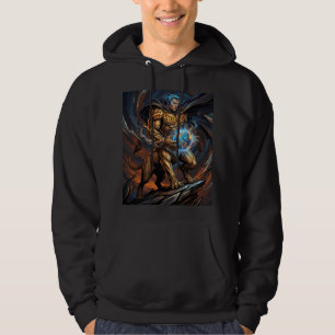 T-Shirt Lejon-Kropp Mänskligt Huvud Hybrid Kraft Hoodie
