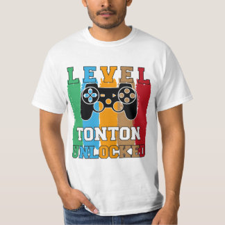 T-shirt Level Tonton Unlocked Design Wht