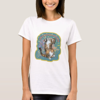 T-Shirt Life i Cat Design är perfekt med en katt