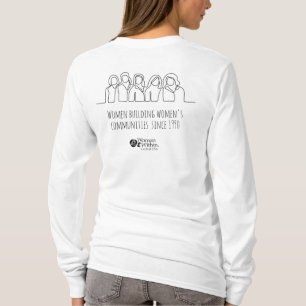 T-Shirt Line Teckning Women byggnad Women's Com