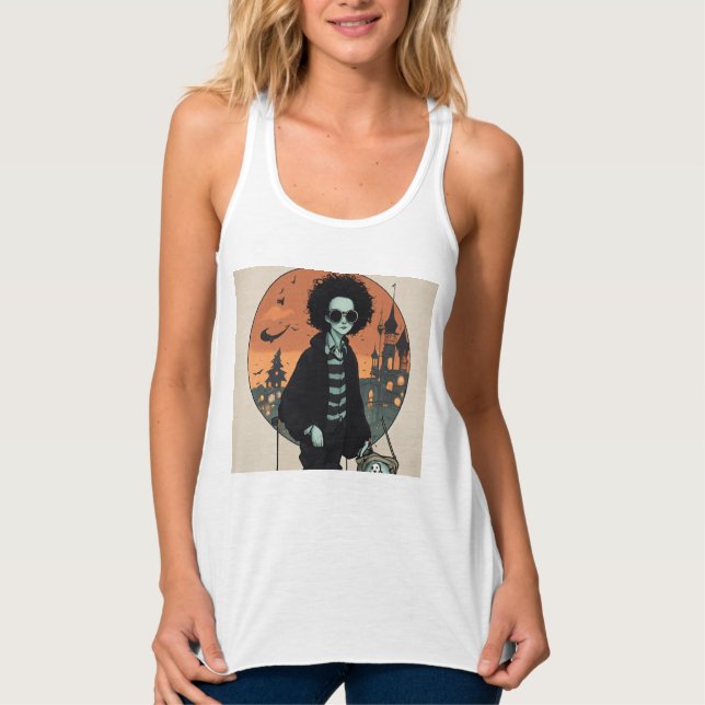 T-Shirt Linne Med Racerback (Framsida)