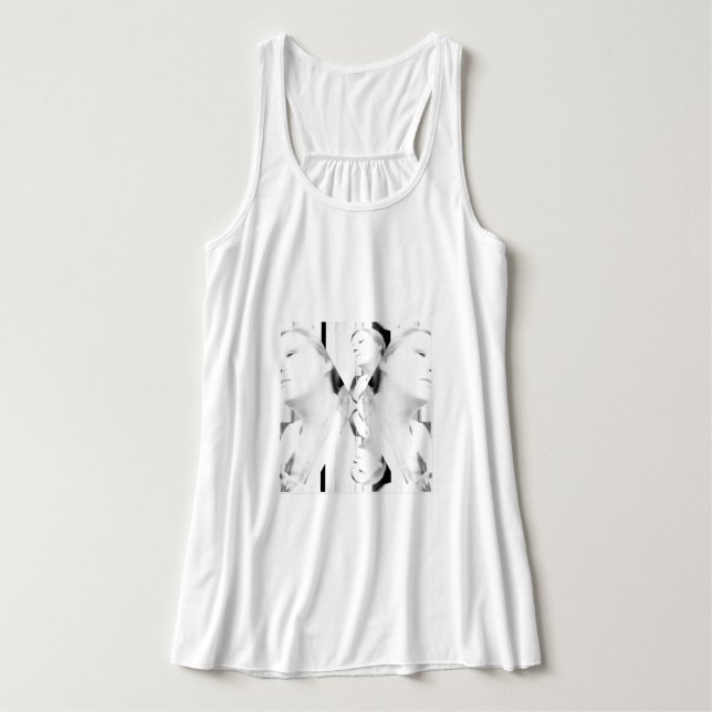 T-Shirt Linne Med Racerback (Design framsida)