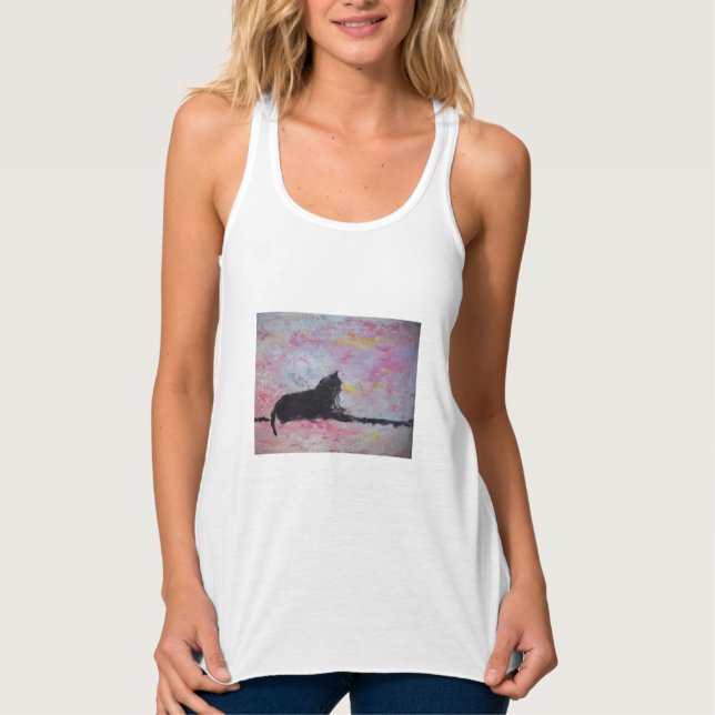 T-Shirt Linne Med Racerback (Framsida)