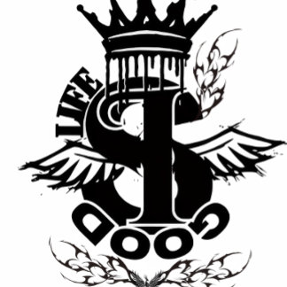 T-Shirt "Livet är Bra" Swirl Silverfärgad Nyckelring