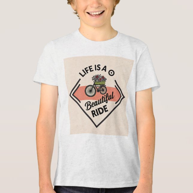 T-Shirt Livet Är En Vacker Ritt (Framsida)