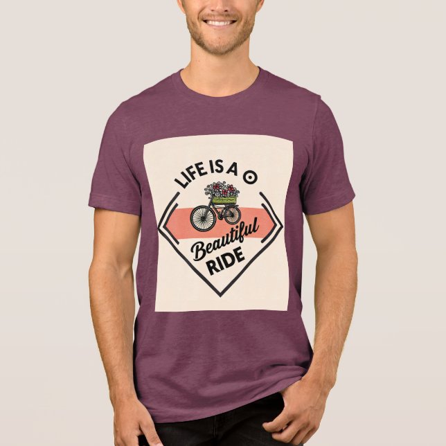 T-Shirt Livet Är En Vacker Ritt (Framsida)