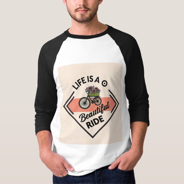 T-Shirt Livet Är En Vacker Ritt (Framsida)
